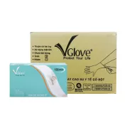 Găng Tay Y Tế Vglove Có Bột Size XS Hàng Công Ty